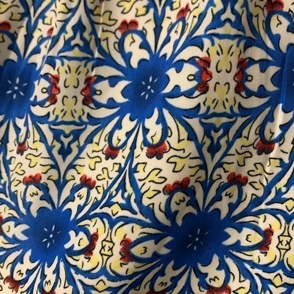 Paper Crane Blue and Beige Midi Dress - Picture 15 of 15